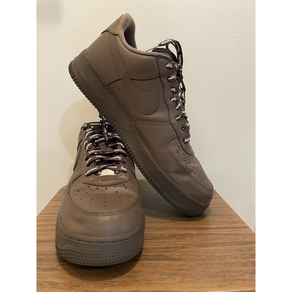 Supreme x Nike Air Force 1 Low SP Baroque Brown (CU9225-200) Men's 12 Size